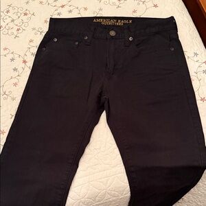 American Eagle Slim Straight Dark Pants